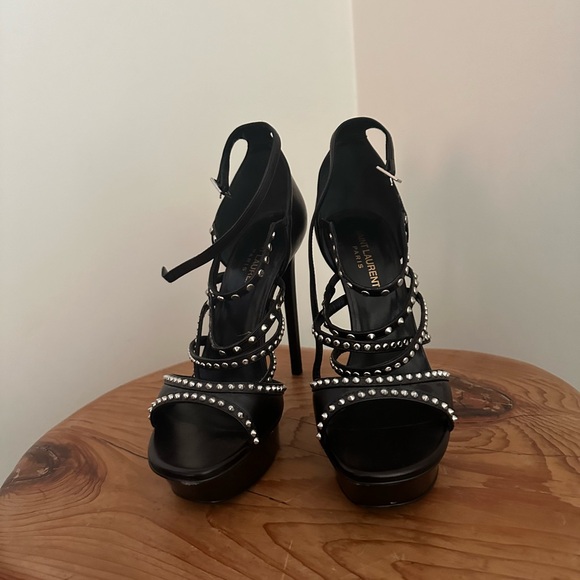 Studded Saint Laurent Heels AUTHENTIC - Picture 1 of 3
